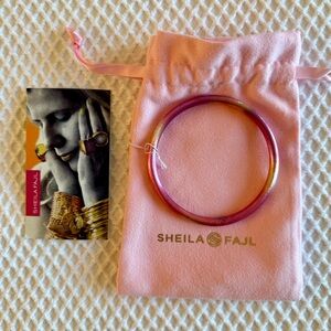 Sheila Fajl Bangle Pink Hombre Bracelet